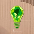Icon of energy saving Royalty Free Stock Photo