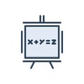 Color illustration icon for Equation, naturalization and sum