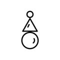 Black line icon for Equilibrium, balance and stasis