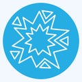 Icon Explosion. related to Mining symbol. blue eyes style. simple design editable. simple illustration Royalty Free Stock Photo