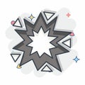 Icon Explosion. related to Mining symbol. comic style. simple design editable. simple illustration Royalty Free Stock Photo
