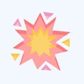 Icon Explosion. related to Mining symbol. flat style. simple design editable. simple illustration Royalty Free Stock Photo