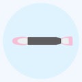 Icon Eyeshadow applicator. suitable for beauty care symbol. color mate style. simple design editable. design template vector.