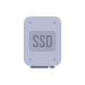 Ssd solid state drive storage device icon Royalty Free Stock Photo