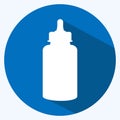 Icon Feeder 1 - Long Shadow Style - Simple illustration