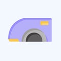 Icon Fender Car. related to Car Parts symbol. flat style. simple design editable. simple illustration Royalty Free Stock Photo