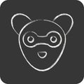 Icon Ferret. related to Animal Head symbol. simple design editable. simple illustration