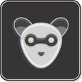 Icon Ferret. related to Animal Head symbol. simple design editable. simple illustration