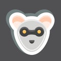 Icon Ferret. related to Animal Head symbol. simple design editable. simple illustration