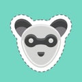 Icon Ferret. related to Animal Head symbol. simple design editable. simple illustration