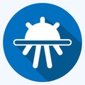 Icon Fields. suitable for Garden symbol. long shadow style. simple design editable. design template vector. simple symbol