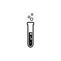 Simple flat flask icon.