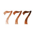 777 icon Royalty Free Stock Photo