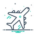 Mix icon for Flight, transport and travel