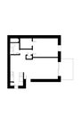 Icon floorplan. Example floor plan. Houseplan icon. Royalty Free Stock Photo