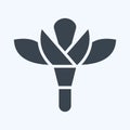 Icon Flower 2. related to Flora symbol. glyph style. simple illustration. plant. Oak. leaf. rose Royalty Free Stock Photo