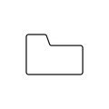 File folder icon. Data archive symbol