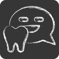 Icon Forum. related to Dental symbol. chalk Style. simple design editable. simple illustration