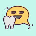 Icon Forum. related to Dental symbol. MBE style. simple design editable. simple illustration