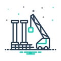 Mix icon for Foundations, groundwork and construction