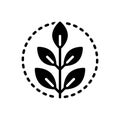 Black solid icon for Fresh, green and natural Royalty Free Stock Photo
