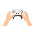 Icon gamepad controller in hands