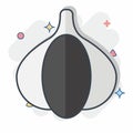 Icon Garlic. related to Herbs and Spices symbol. comic style. simple design editable. simple illustration