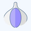 Icon Garlic. related to Herbs and Spices symbol. doodle style. simple design editable. simple illustration