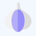 Icon Garlic. related to Herbs and Spices symbol. flat style. simple design editable. simple illustration
