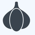 Icon Garlic. related to Herbs and Spices symbol. glyph style. simple design editable. simple illustration