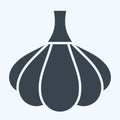 Icon Garlic. related to Spice symbol. glyph style. simple design editable. simple illustration