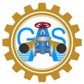 Icon gas industry Royalty Free Stock Photo