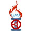 Icon gas industry-2 Royalty Free Stock Photo