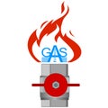 Icon gas industry-3 Royalty Free Stock Photo