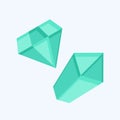 Icon Gemstone. related to Mining symbol. flat style. simple design editable. simple illustration
