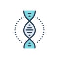 Color illustration icon for Genetic, historical and hereditary