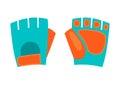 Icon of gloves. Sport equipment illustration. For training and competition design.