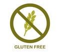 Icon gluten free illustrated