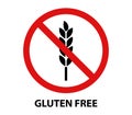 Icon gluten free illustrated