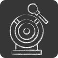 Icon Gong. related to Chinese New Year symbol. chalk Style. simple design editable. simple illustration