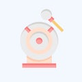 Icon Gong. related to Chinese New Year symbol. flat style. simple design editable. simple illustration