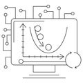 Icon of gradient descent in AI