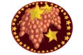 Icon with grape.