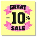 Icon great sale all item vector