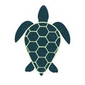 Icon of a great turtle. Vector image. Vintage and modern style.