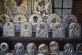 Icons on sale in the walled city of Rhodes in the Greek Island