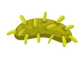 Icon green bacterium. Royalty Free Stock Photo