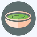 Icon Green Sauce - Flat Style - Simple illustration,Editable stroke Royalty Free Stock Photo