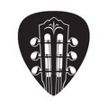 Icon with guitar neck and pick