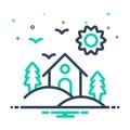 Mix icon for Habitat, dwelling and vicarage